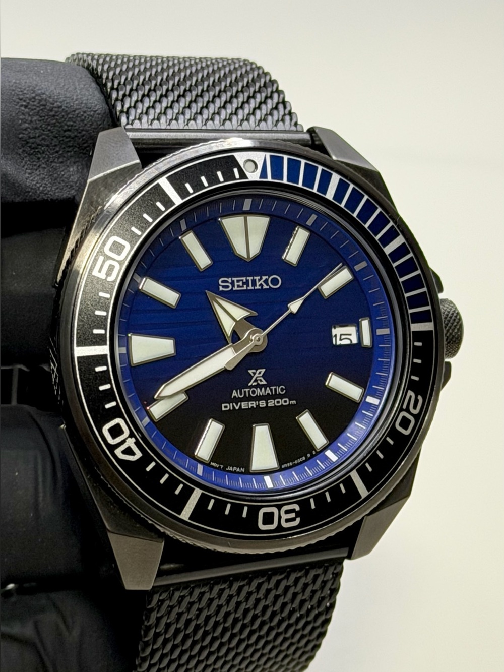 Seiko Prospex Samurai SRPD09 Automatic Date Black 44mm Special Edition Watch
